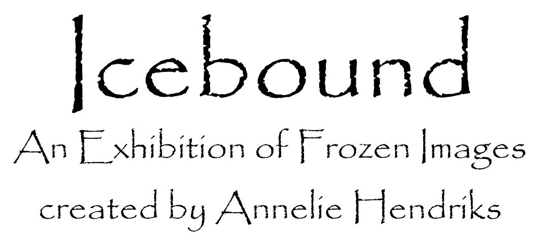 Icebound - an exhibition of frozen images created by Annelie Hendriks